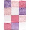 imageHudson Baby Unisex Baby MultiFabric Panel Plush Blanket Pink One SizePink
