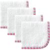 imageHudson Baby Unisex Baby Super Soft Cotton Washcloths Elephants One SizeGirl White