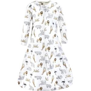 imageHudson Baby Unisex Baby Long Sleeve Cotton Jersey Sleeping Bag Sack BlanketModern Safari
