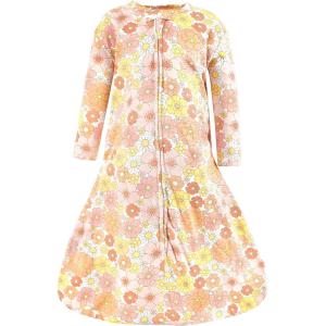 imageHudson Baby Unisex Baby Long Sleeve Cotton Jersey Sleeping Bag Sack BlanketPeace Love  Flowers