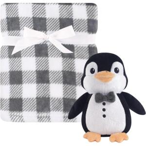 imageHudson Baby Unisex Baby Plush Blanket with Toy Paisley Elephant One SizeMr Penguin