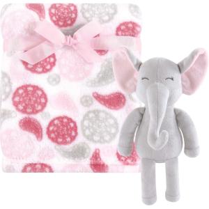 imageHudson Baby Unisex Baby Plush Blanket with Toy Paisley Elephant One SizePaisley Elephant