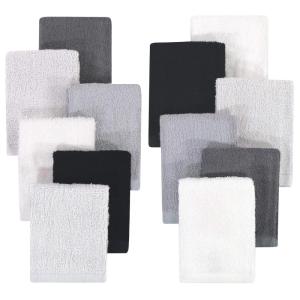 imageHudson Baby Unisex Baby Rayon from Bamboo Woven Washcloths 12pk Pink Lilac One SizeBlack White