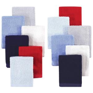 imageHudson Baby Unisex Baby Rayon from Bamboo Woven Washcloths 12pk Pink Lilac One SizeBlue Red