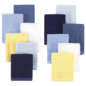 imageHudson Baby Unisex Baby Rayon from Bamboo Woven Washcloths 12pk Pink Lilac One SizeBlue Yellow