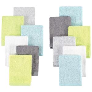 imageHudson Baby Unisex Baby Rayon from Bamboo Woven Washcloths 12pk Pink Lilac One SizeGray Mint Lime