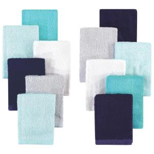 imageHudson Baby Unisex Baby Rayon from Bamboo Woven Washcloths 12pk Pink Lilac One SizeNavy Teal