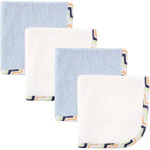 imageHudson Baby Unisex Baby Super Soft Cotton Washcloths Elephants One SizeChevron