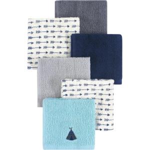 imageHudson Baby Unisex Baby Super Soft Cotton Washcloths Elephants One SizeTeepee