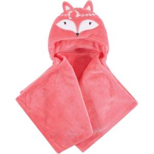 imageHudson Baby Unisex Baby and Toddler Hooded Animal Face Plush Blanket Orange Fox One SizeBoho Fox