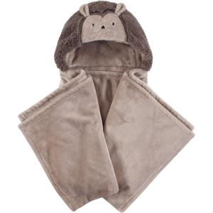 imageHudson Baby Unisex Baby and Toddler Hooded Animal Face Plush Blanket Orange Fox One SizeHedgehog