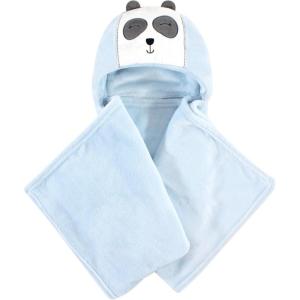 imageHudson Baby Unisex Baby and Toddler Hooded Animal Face Plush Blanket Orange Fox One SizeModern Panda