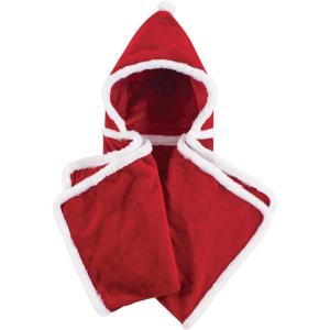 imageHudson Baby Unisex Baby and Toddler Hooded Animal Face Plush Blanket Orange Fox One SizeSanta