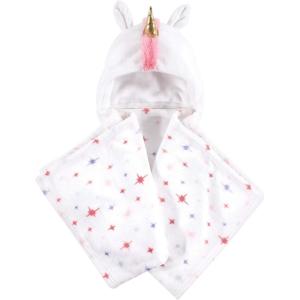 imageHudson Baby Unisex Baby and Toddler Hooded Animal Face Plush Blanket Orange Fox One SizeStarburst Unicorn