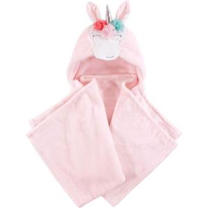 imageHudson Baby Unisex Baby and Toddler Hooded Animal Face Plush Blanket Orange Fox One SizeWhimsical Unicorn