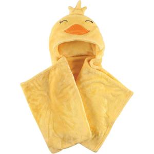 imageHudson Baby Unisex Baby and Toddler Hooded Animal Face Plush Blanket Orange Fox One SizeYellow Duck