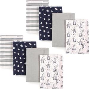 imageLayered Flannel Burp ClothRocket Ship