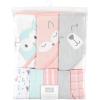 imageHudson Baby Unisex Baby Animal Hooded Towel 3pk and 15 Washcloths Unicorn One SizeGirl Woodland