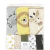 imageHudson Baby Unisex Baby Animal Hooded Towel 3pk and 15 Washcloths Unicorn One SizeSafari