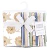 imageHudson Baby Unisex Baby Cotton Flannel Burp Cloths 10Pack Modern Lion One Size