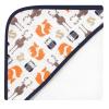 imageHudson Baby Unisex Baby Cotton Rich Hooded Towels Fawn One SizeOrange Fox