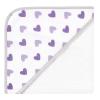 imageHudson Baby Unisex Baby Cotton Rich Hooded Towels Fawn One SizePurple Dots Pretty Elephant