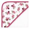 imageHudson Baby Unisex Baby Cotton Rich Hooded Towels Fawn One SizeWarm Floral