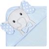 imageHudson Baby Unisex Baby Cotton Rich Hooded Towels Fawn One SizeWhite Dots Gray Elephant