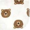 imageHudson Baby Unisex Baby Flannel Washcloths Boy Woodland Pals 12Pk One SizeBrown Bear 12 Pack
