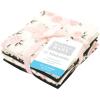 imageHudson Baby Unisex Baby Flannel Washcloths Boy Woodland Pals 12Pk One SizeNeutral Pink Floral 12 Pack