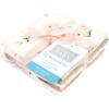 imageHudson Baby Unisex Baby Flannel Washcloths Boy Woodland Pals 12Pk One SizePink Dainty Floral 10 Pack