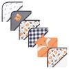 imageHudson Baby Unisex Baby 6Pc Cotton Rich Hooded Towels Bundle Set Orange Fox Fox One SizeOrange Fox Fox