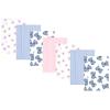 imageHudson Baby Unisex Baby Cotton Flannel Burp Cloths 7Pack Beautiful Butterfly One SizePink