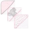 imageHudson Baby Unisex Baby Cotton Rich Hooded Towels Fawn One SizeCute Elephant