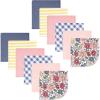 Pink Blue Pretty Floral 12 Pack