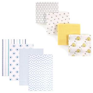 imageFlannel Receiving Blanket 8PackBoy ModernBees