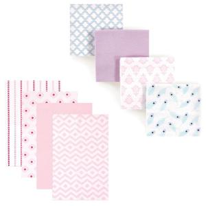 imageFlannel Receiving Blanket 8PackGirl ModernFeathers