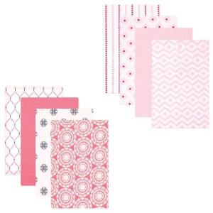 imageFlannel Receiving Blanket 8PackMedallionGirl Modern