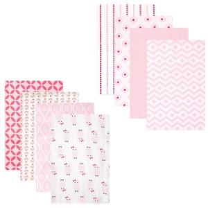 imageFlannel Receiving Blanket 8PackOwlGirl Modern