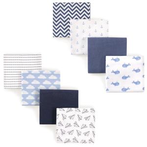 imageFlannel Receiving Blanket 8PackPaper AirplaneBlue Whale