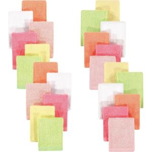 imageHudson Baby Unisex Baby 24Pc Rayon from Bamboo Woven Washcloths Soft Neutral One SizeCitrus