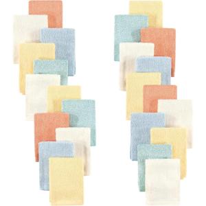 imageHudson Baby Unisex Baby 24Pc Rayon from Bamboo Woven Washcloths Soft Neutral One SizeSoft Neutral