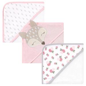 imageHudson Baby Unisex Baby Cotton Rich Hooded Towels Fawn One SizeFawn