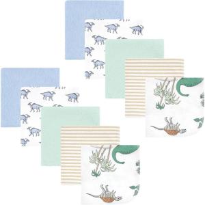 imageHudson Baby Unisex Baby Flannel Washcloths Boy Woodland Pals 12Pk One SizeBoy Dino World 10pk