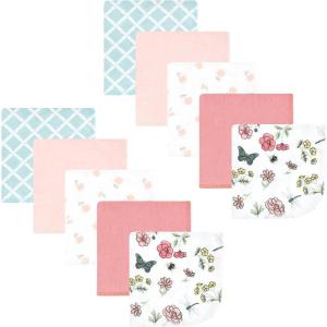 imageHudson Baby Unisex Baby Flannel Washcloths Boy Woodland Pals 12Pk One SizeHummingbird Garden 10 Pack