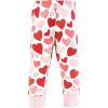 imageHudson Baby Infant Girl Cotton Pants and Leggings Valentine Hearts 3T