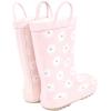 imageHudson Baby Infant Girls Rain Boots Dusty Pink Flower 4 Toddler
