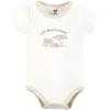 imageHudson Baby Unisex Baby Bodysuit Short and Sock 3Piece SetBeige Safari