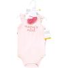 imageHudson Baby Unisex Baby Bodysuit Short and Sock 3Piece SetCheerful Flower Mini