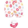 imageHudson Baby Unisex Baby Bodysuit Short and Sock 3Piece SetCheerful Flower Mini